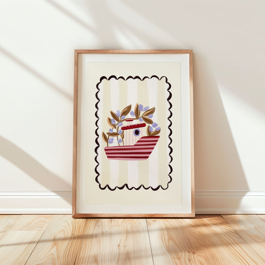 Fisherman Boat Art Print