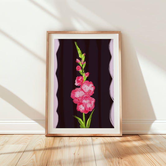 August Birth Flower Art Print