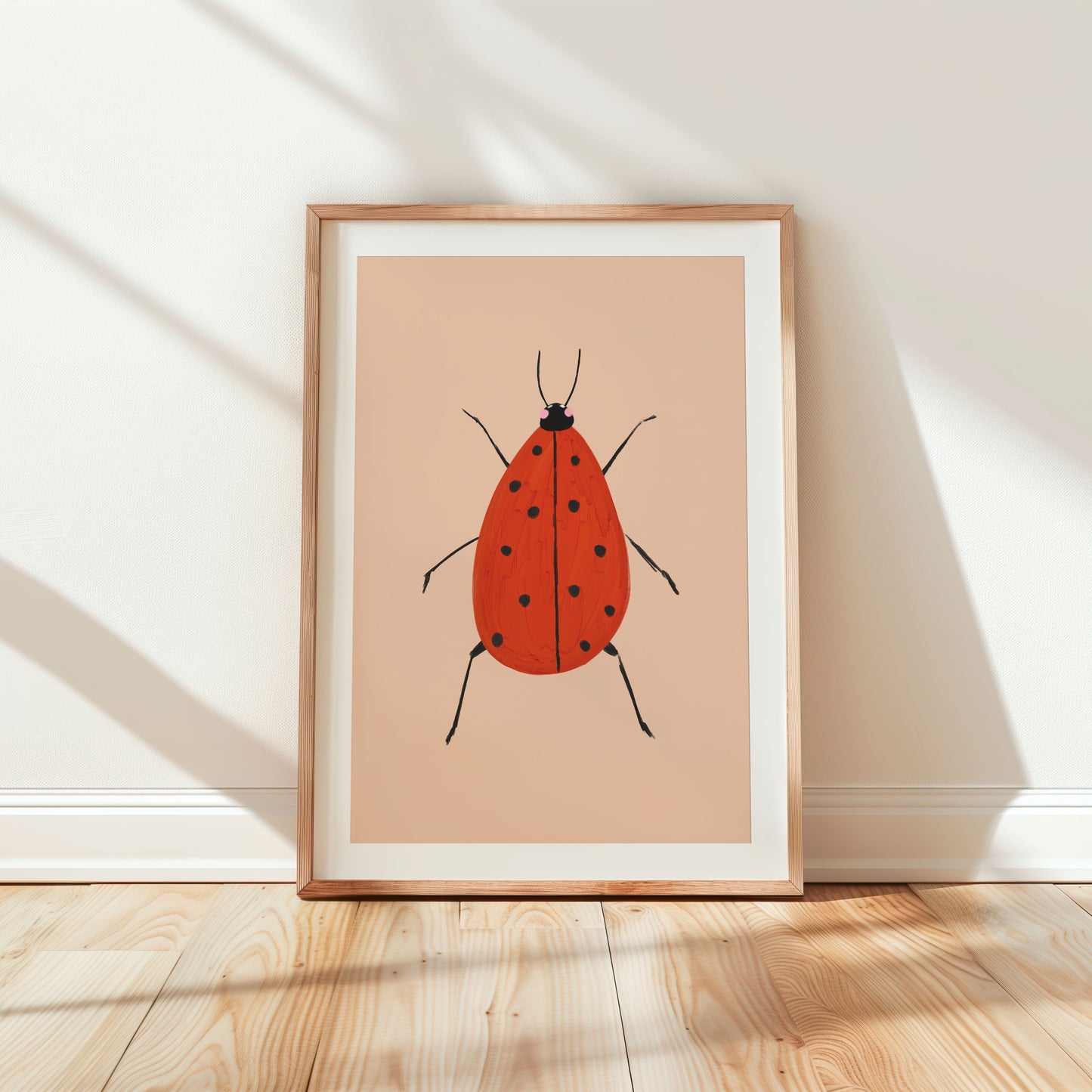 Ladybird bug kids art print