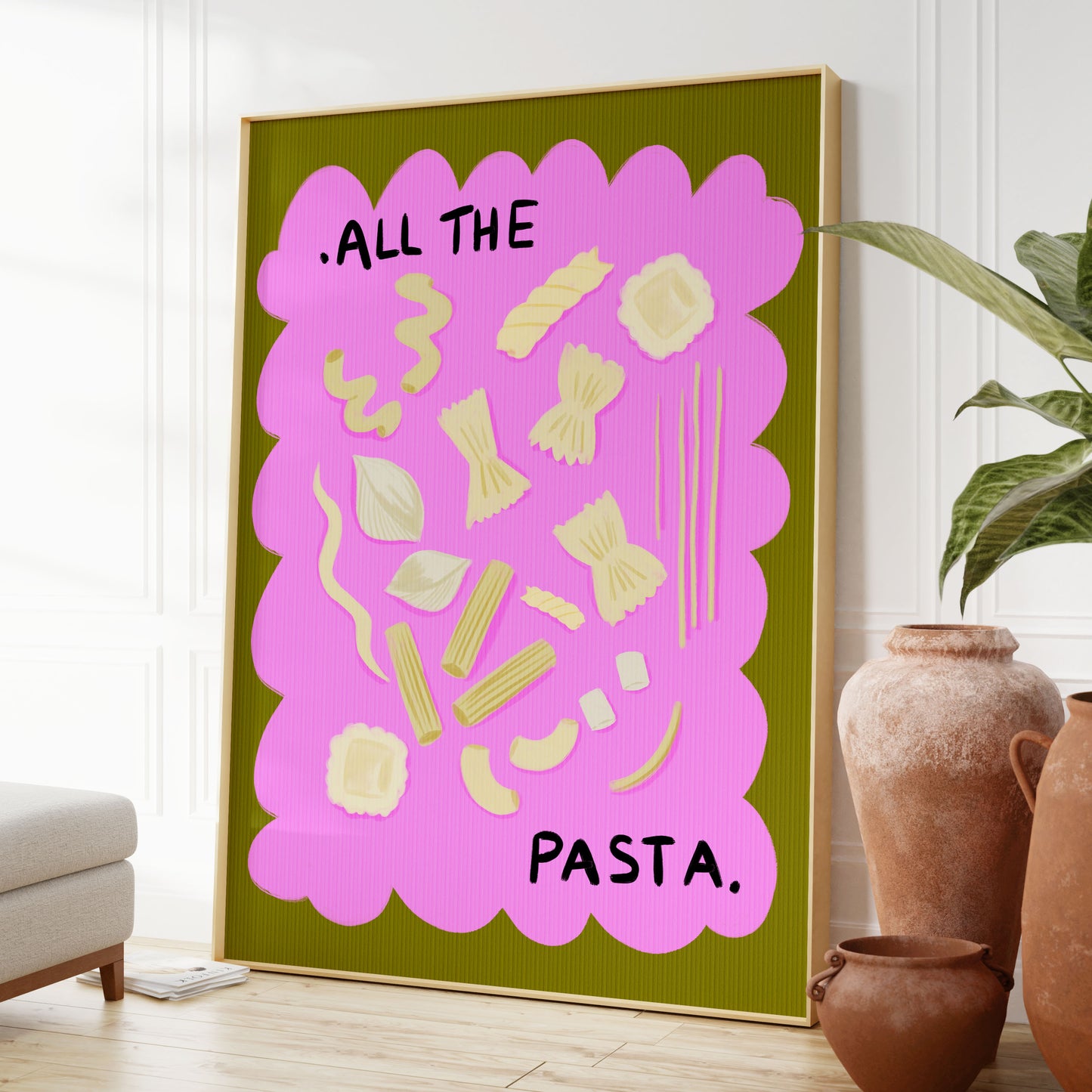 All The Pasta Kitchen Art Print