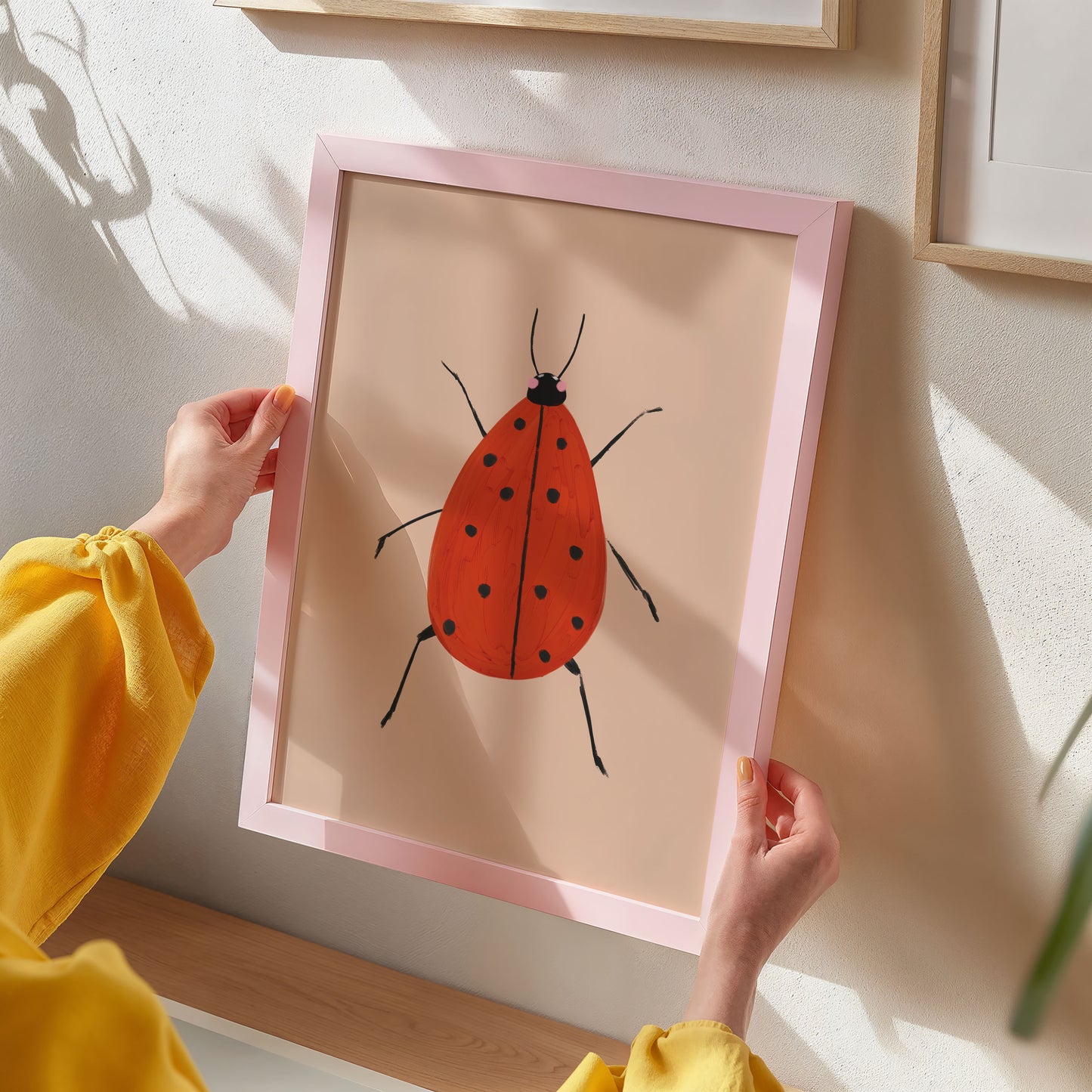 Ladybird bug kids art print