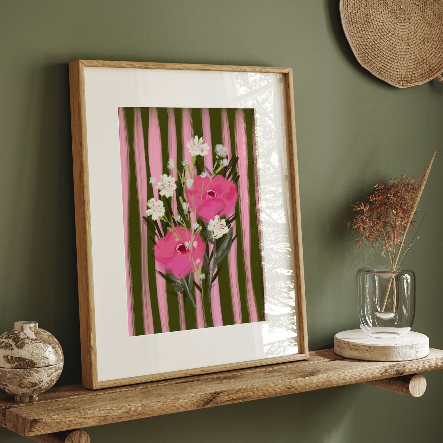 What A Bunch Floral Art Print