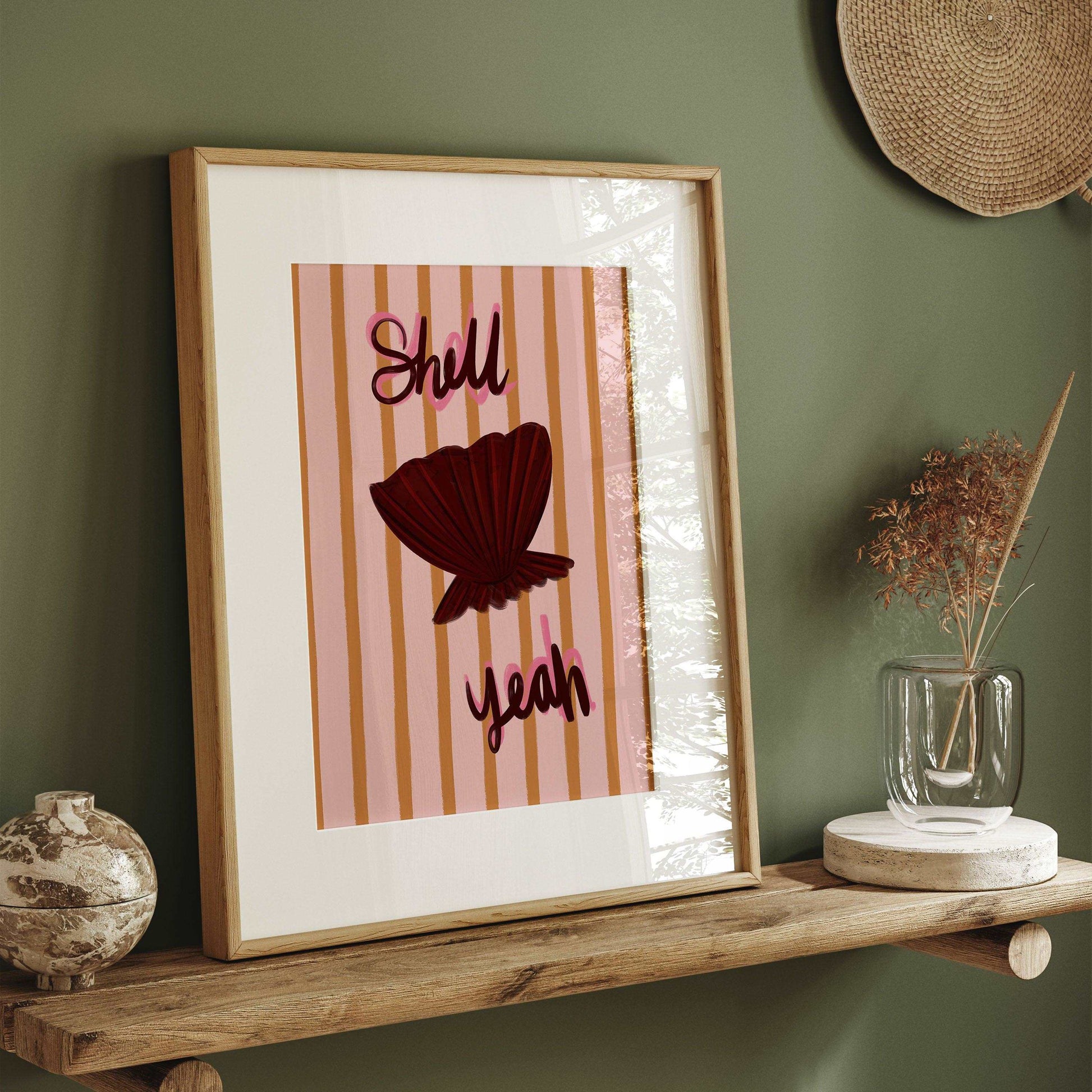 Seashell 3 "Shell Yeah" Art Print