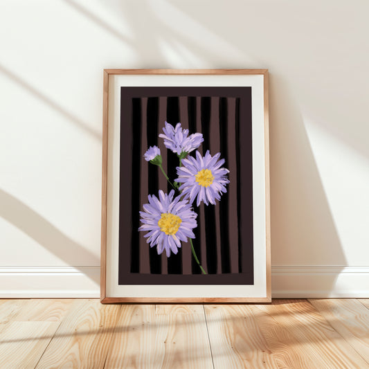 September Birth Flower Art Print