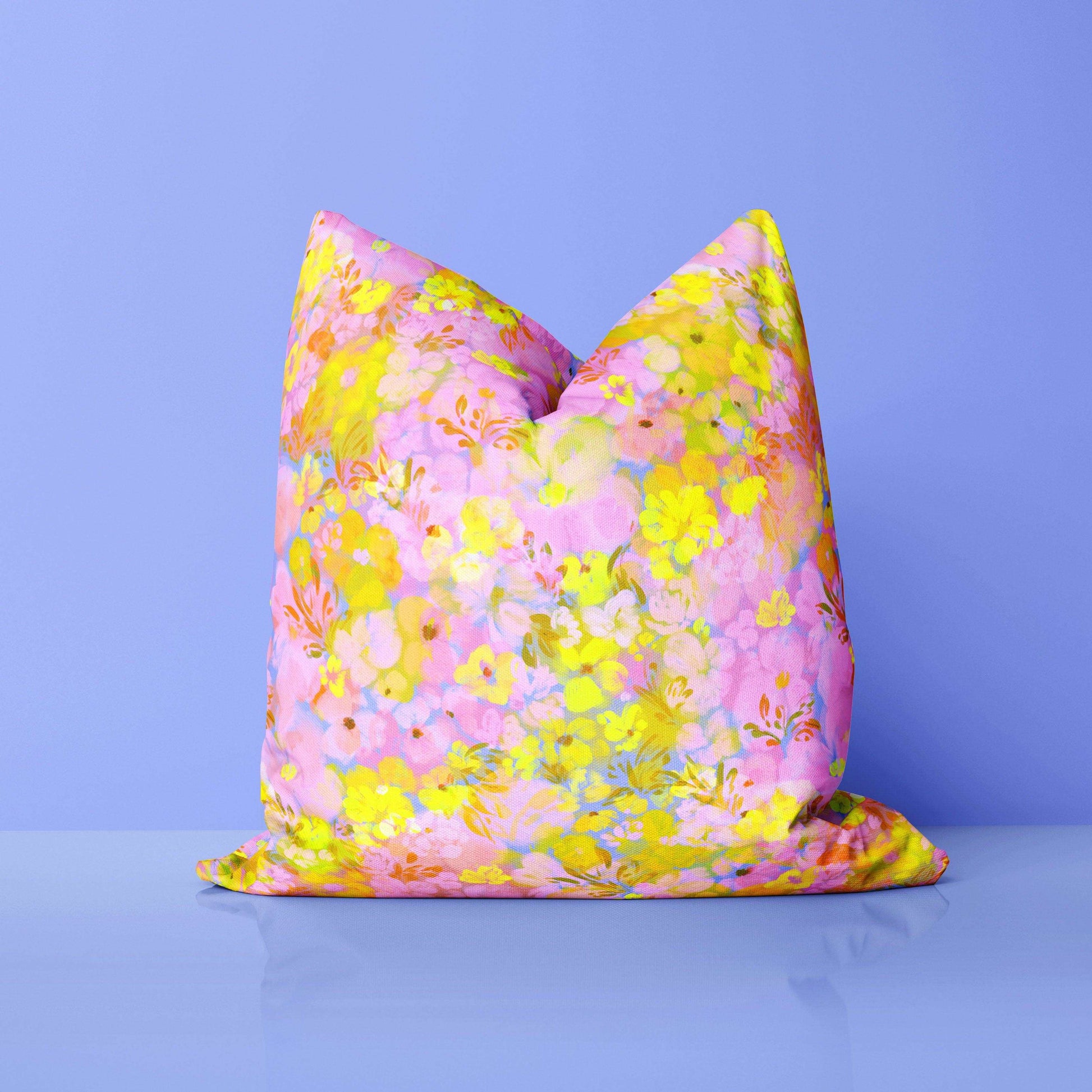 Summer floral cushion print