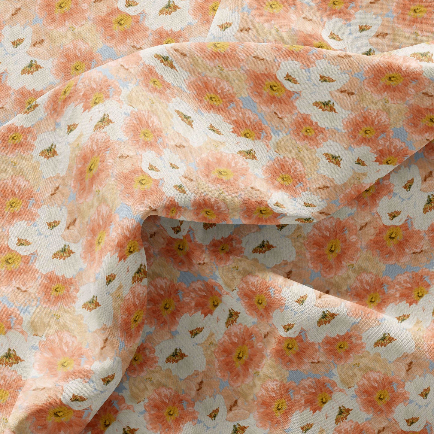 Spring summer floral fabric design