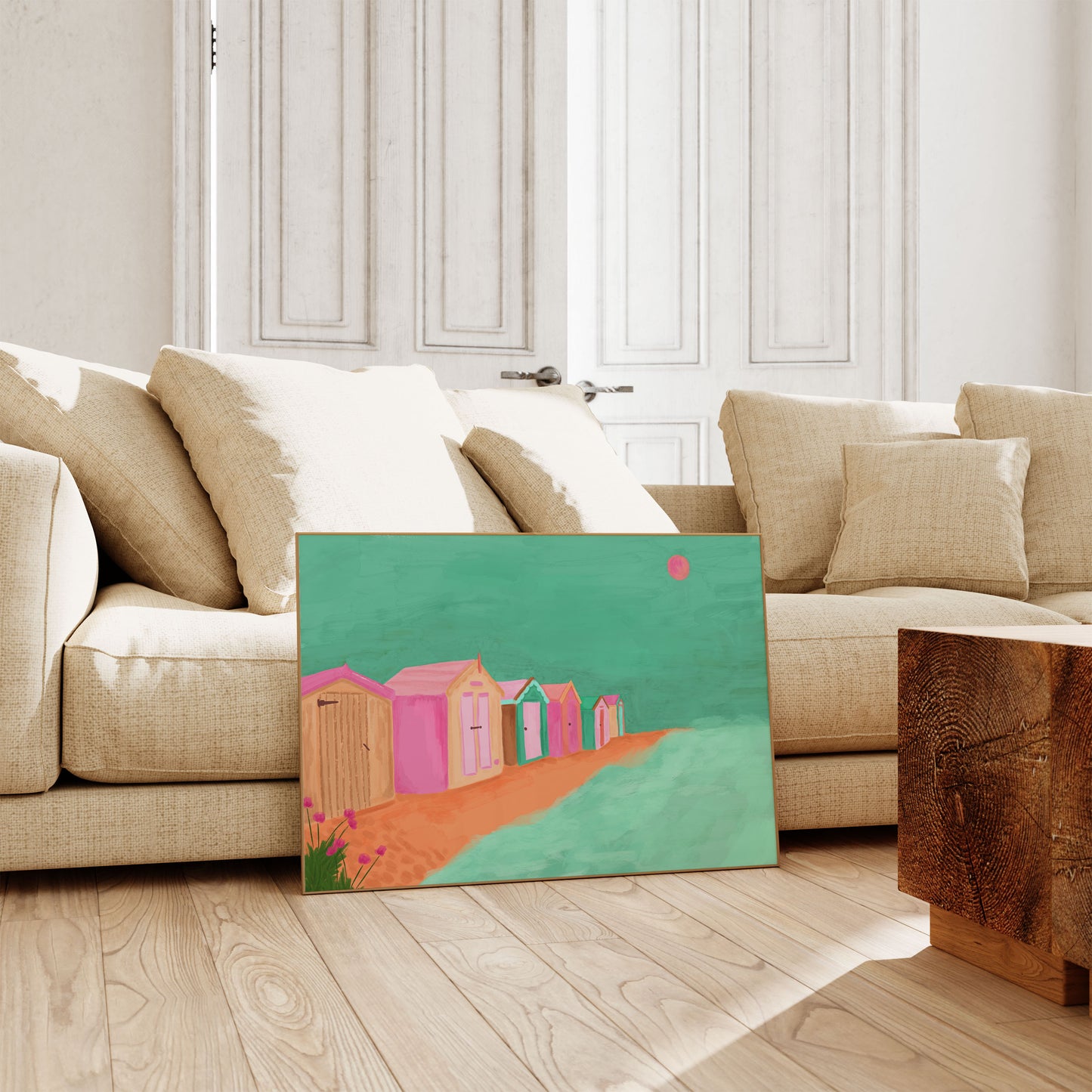 Beach Huts Art Print