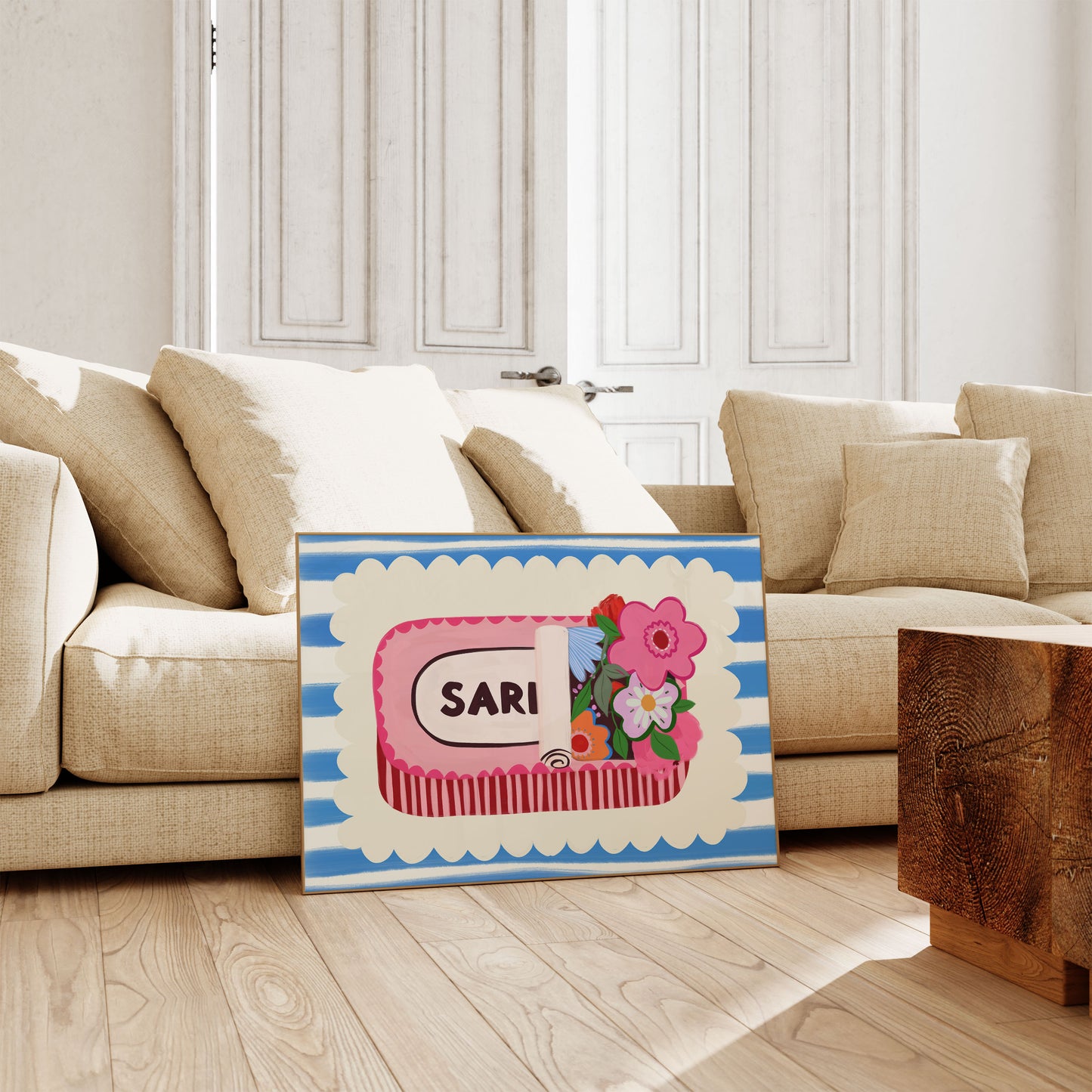 Sardine Tin Floral Art Print