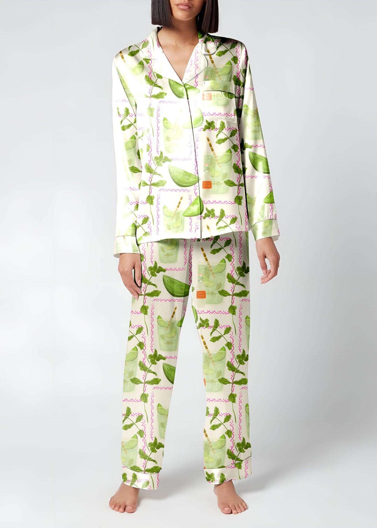 Mojito cocktail PJ pattern design