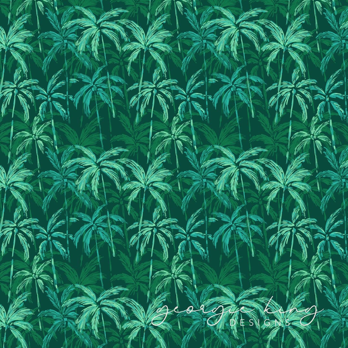 Abstract palm trees seamless pattern design