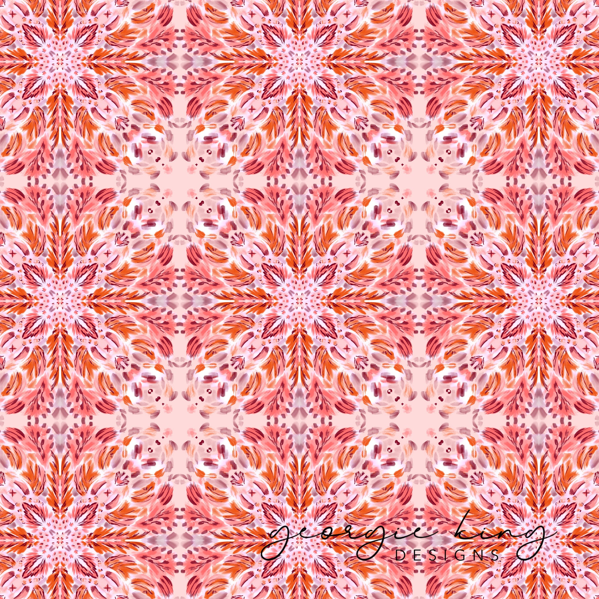 Pink abstract seamless pattern tile